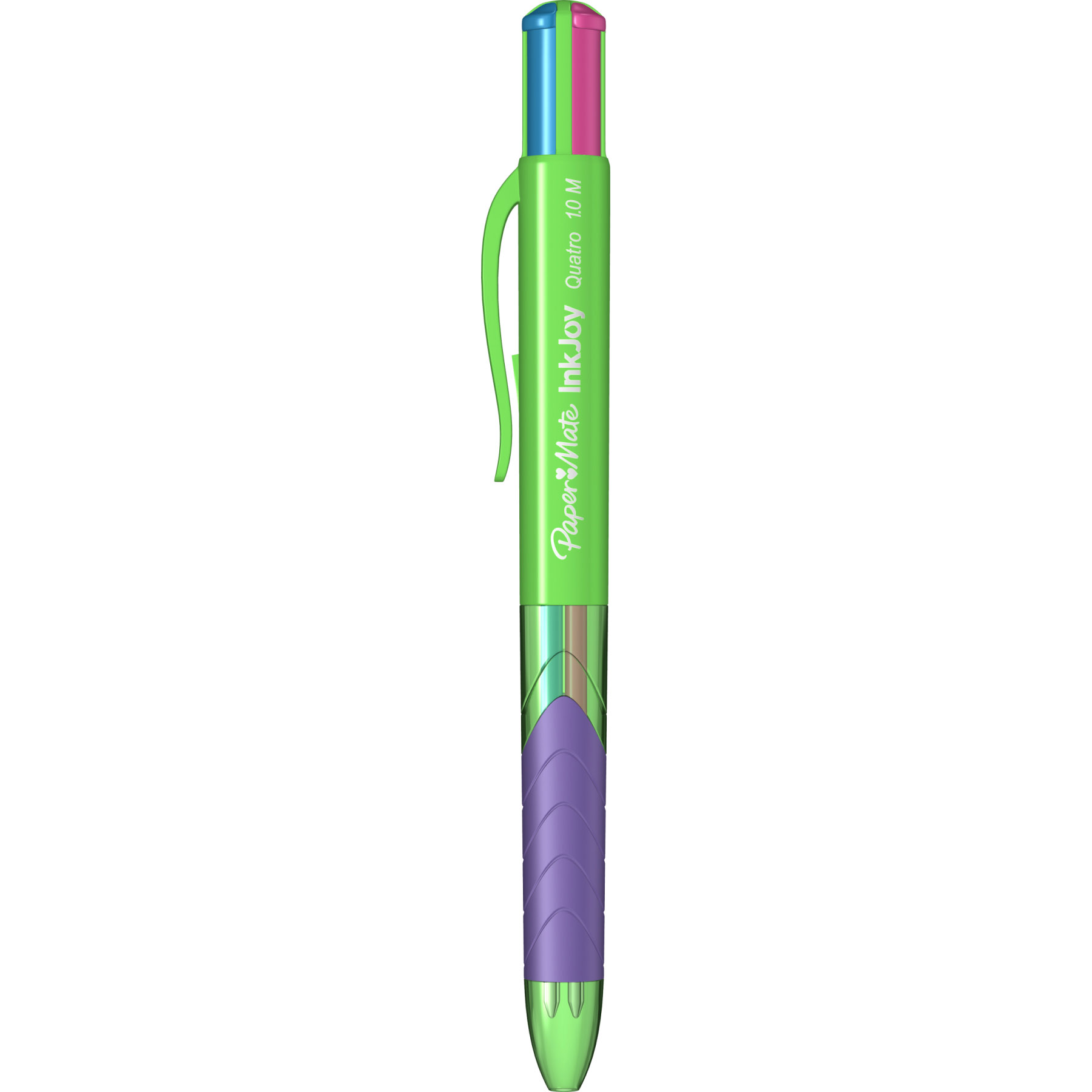 Imagine Produs Quatro Pen 1.0 M PaperMate InkJoy Quatro Lime Fun