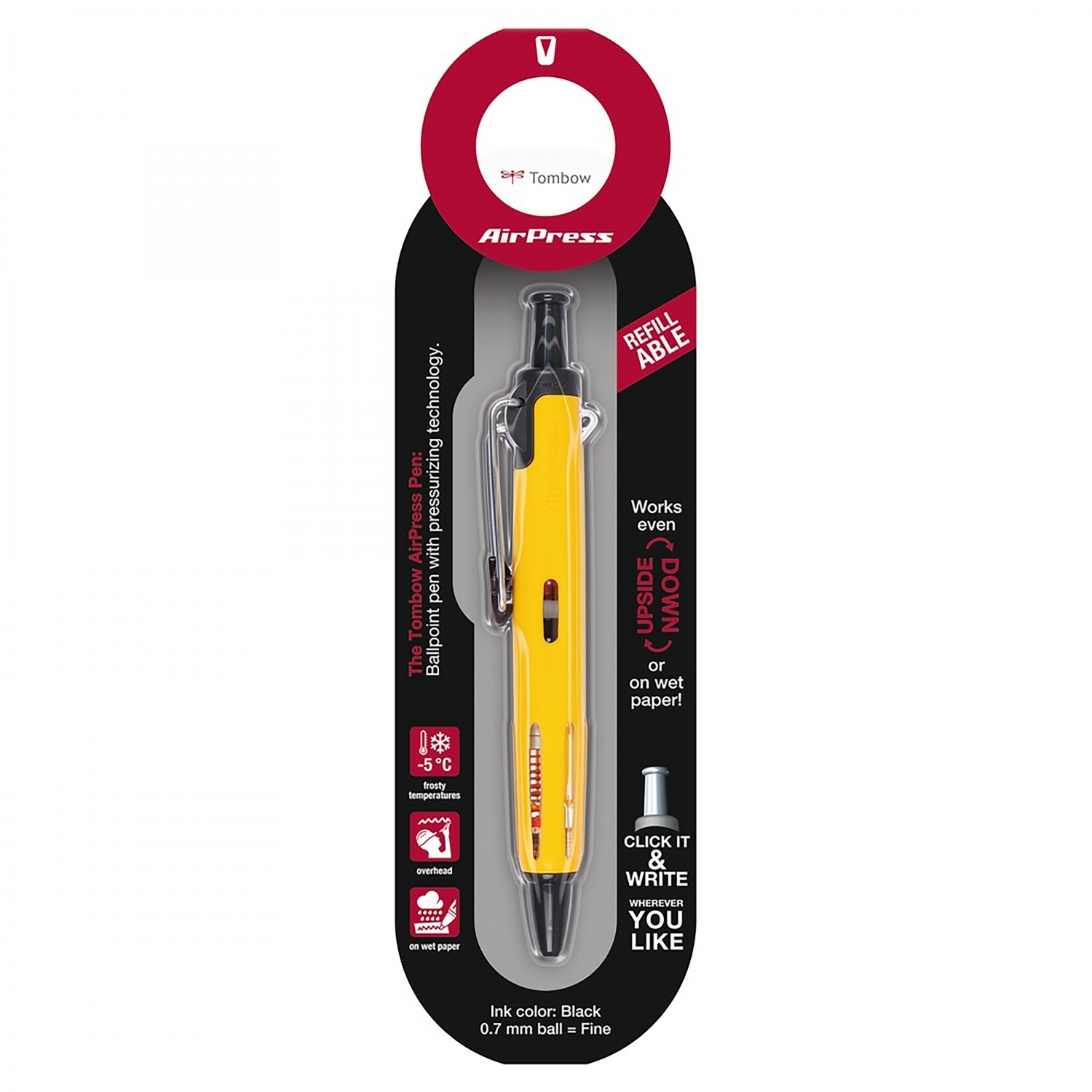 Imagine Produs Pix Tombow Air Press Pen Yellow