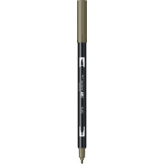 Marker Dual Brush Watercoloring Tombow ABT N49 Warm Grey 8