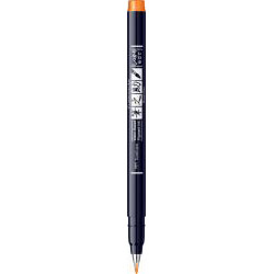 Marker Caligrafic Hard Small Writing Tombow Fudenosuke 93 Neon Orange