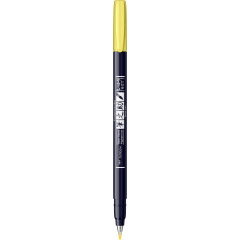 Marker Caligrafic Hard Small Writing Tombow Fudenosuke 91 Neon Yellow