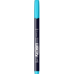 Marker Caligrafic Hard Small Writing Tombow Fudenosuke 96 Neon Blue