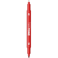 Marker Coloring Twin Tip Tombow TwinTone 25 Red 