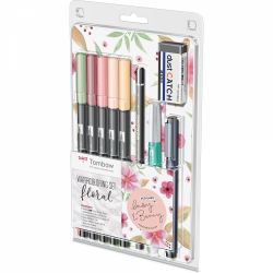 Set Watercoloring Tombow Floral