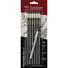 Set 6 Creioane Grafit Tombow Mono Black Tarii Asortate