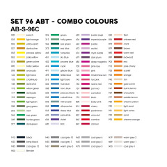 Set 96 Marker Dual Brush Watercoloring Tombow ABT Desk Set