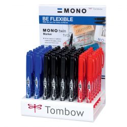 Marker Permanent Outline Fine Tip Tombow Mono Twin Black