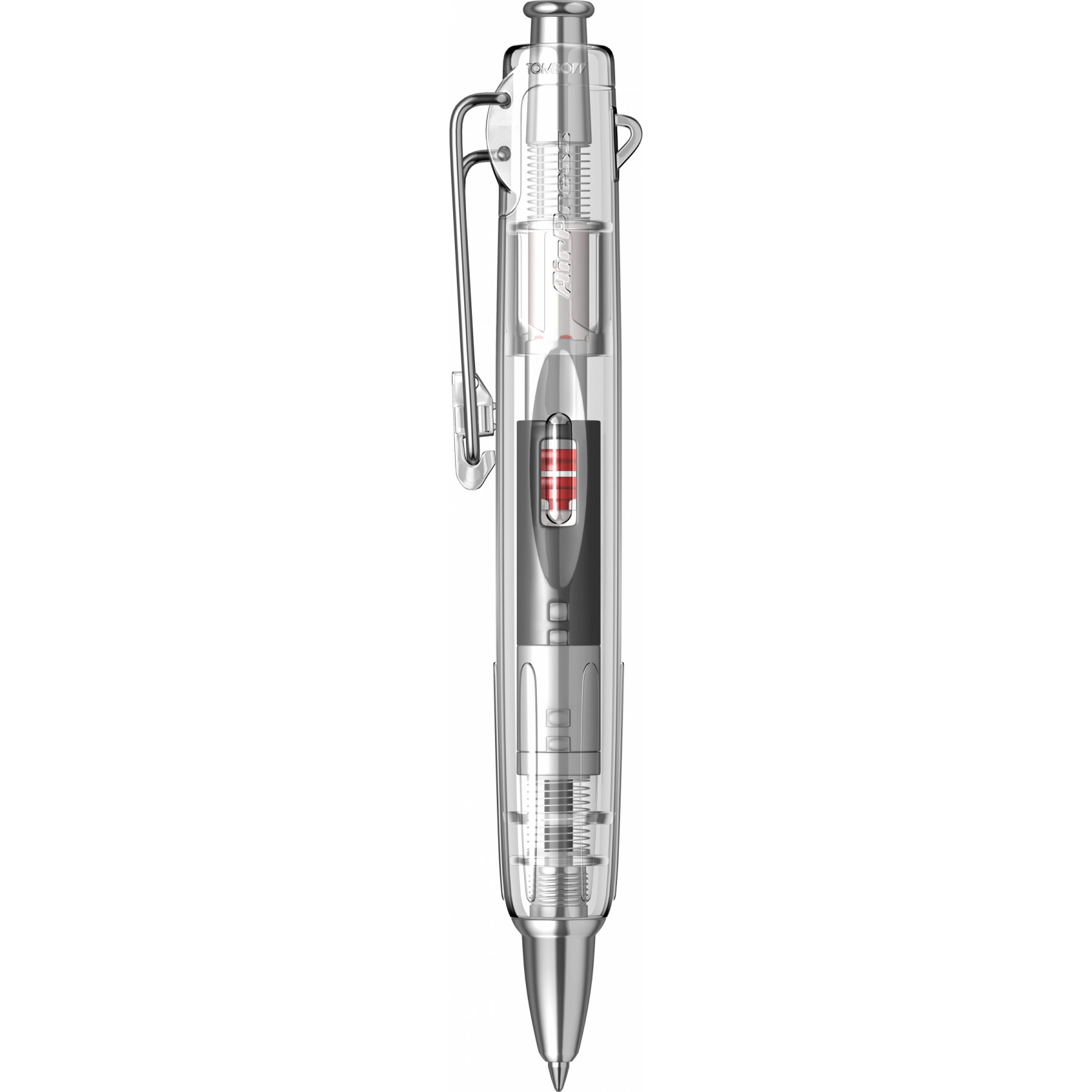 Imagine Produs Pix Tombow Air Press Pen Transparent-Silver