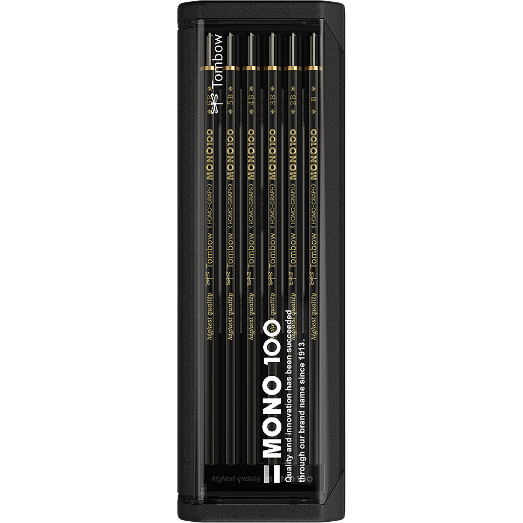 Imagine Produs Set 12 Creioane Grafit Tombow MONO 100 Black Tarii Asortate