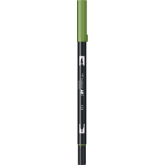 Marker Dual Brush Watercoloring Tombow ABT 158 Dark Olive