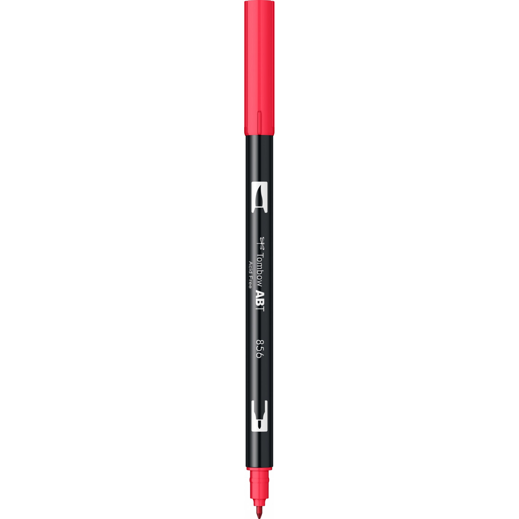 Imagine Produs Marker Dual Brush Watercoloring Tombow ABT 856 Chinese Red