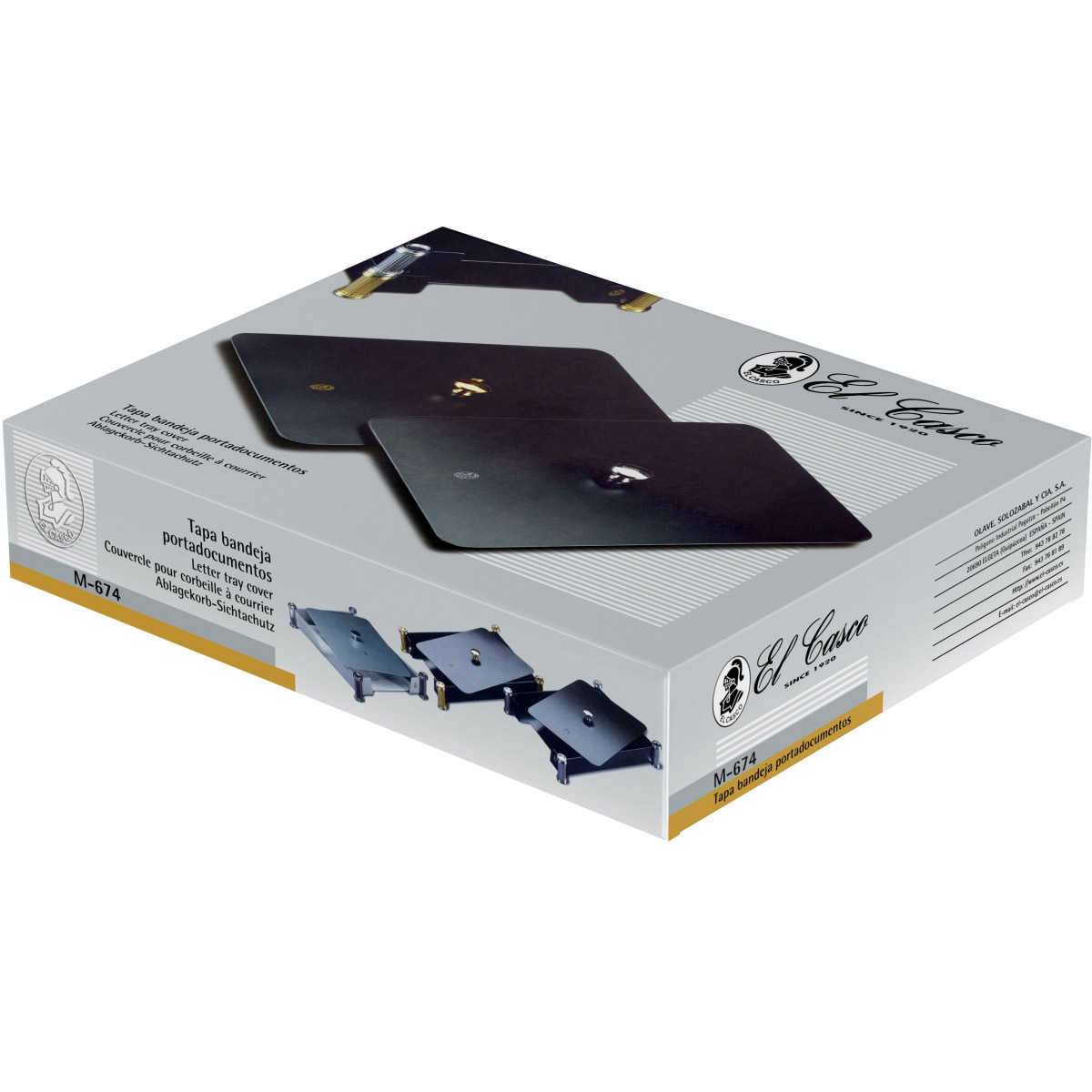 Imagine Produs Capac pentru Tava Documente M-673 El Casco M-674 Shiny Chrome & Black