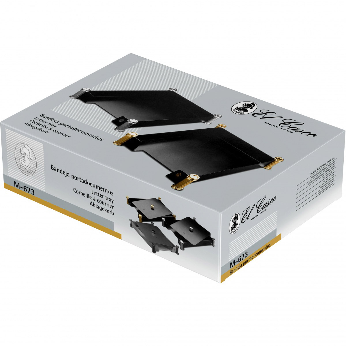 Imagine Produs Tava Documente El Casco M-673 Gold & Black