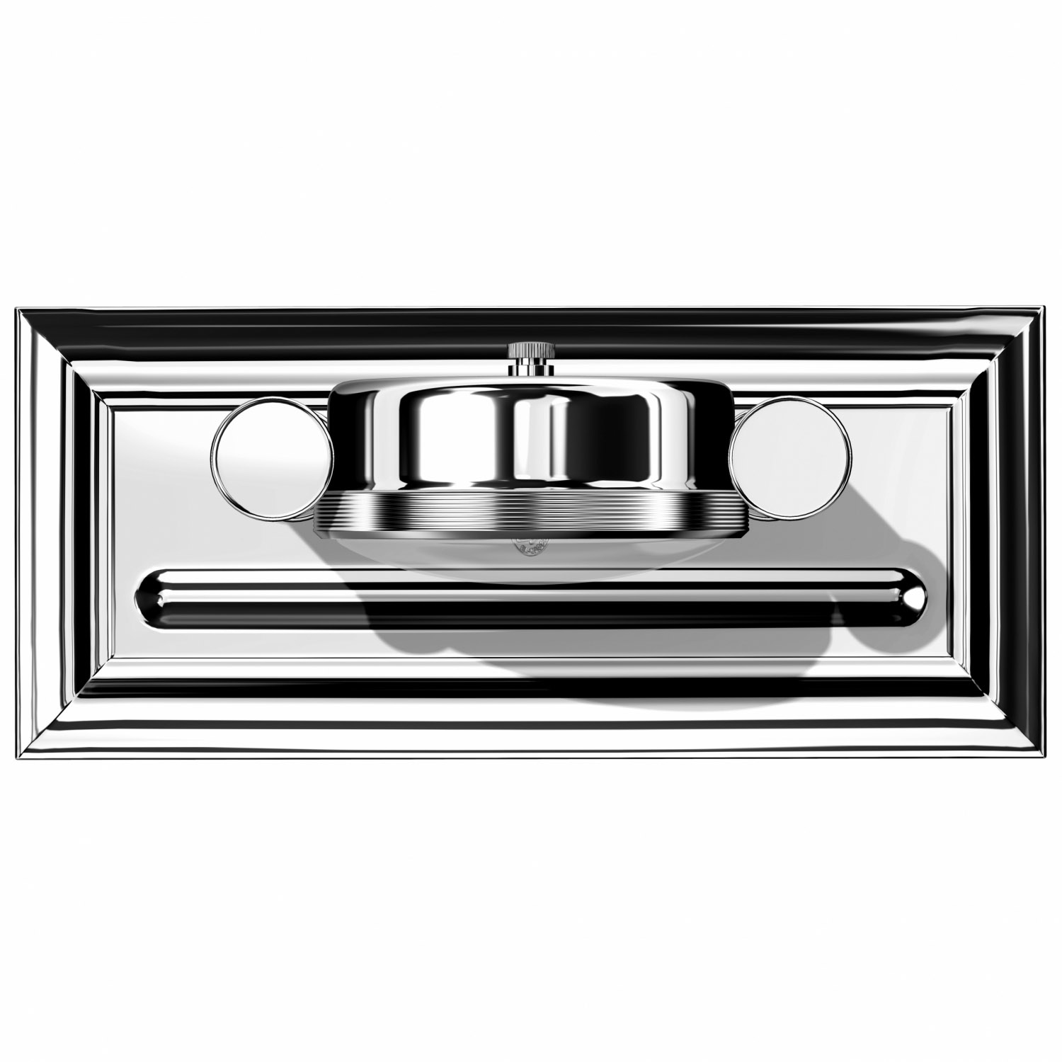 Imagine Produs Ceas de Birou cu Suport Instrument de Scris El Casco M-662 Shiny Chrome