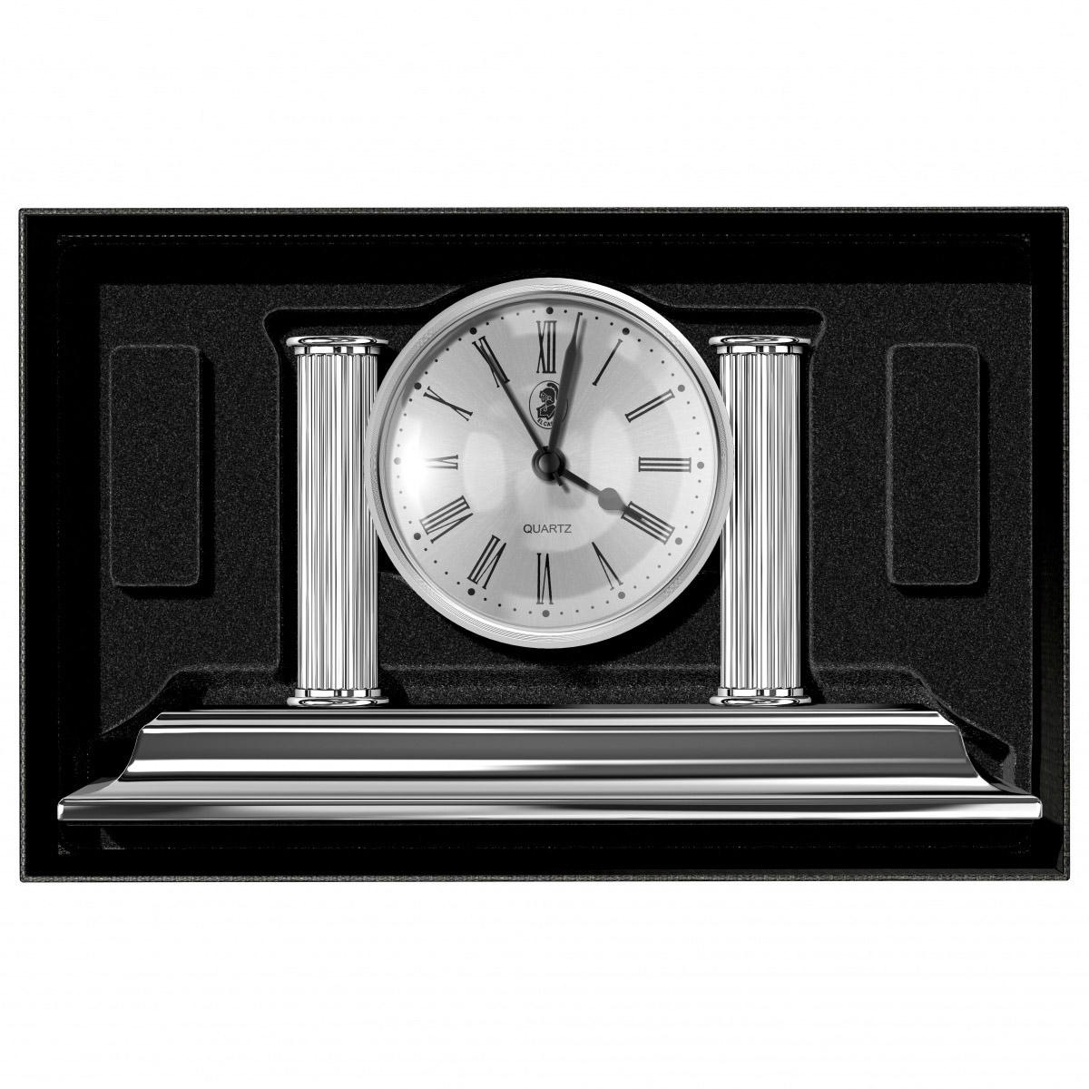 Imagine Produs Ceas de Birou cu Suport Instrument de Scris El Casco M-662 Shiny Chrome