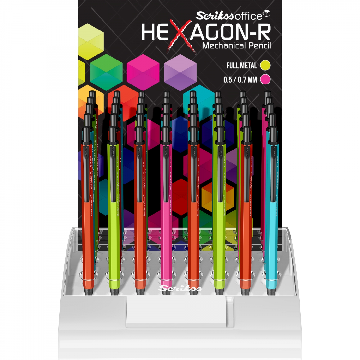 Imagine Produs Creion Mecanic 0.7 Scrikss Hexagon-R Neon Light Green BT