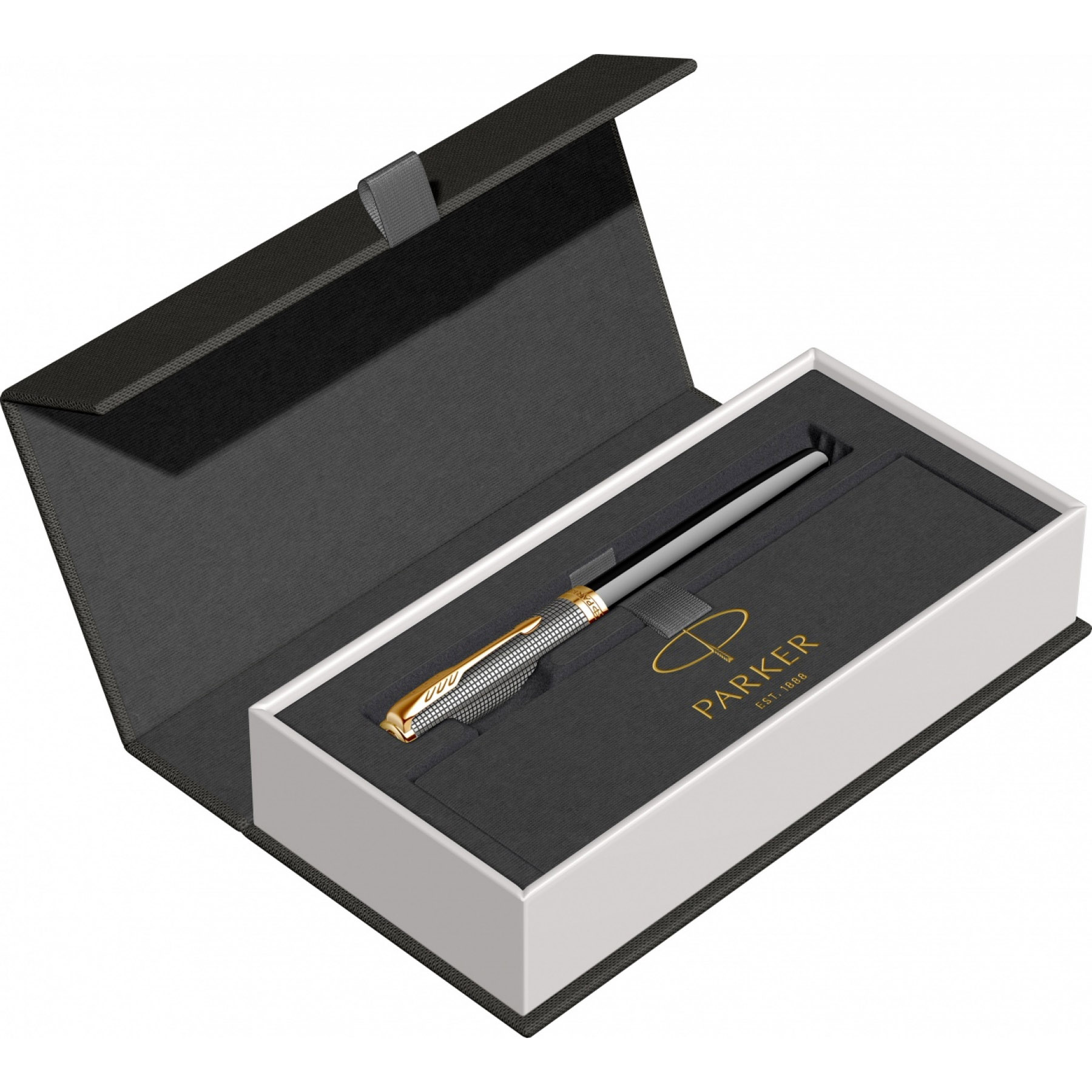 Imagine Produs Roller Parker Sonnet Royal Chiselled Silver & Black GT