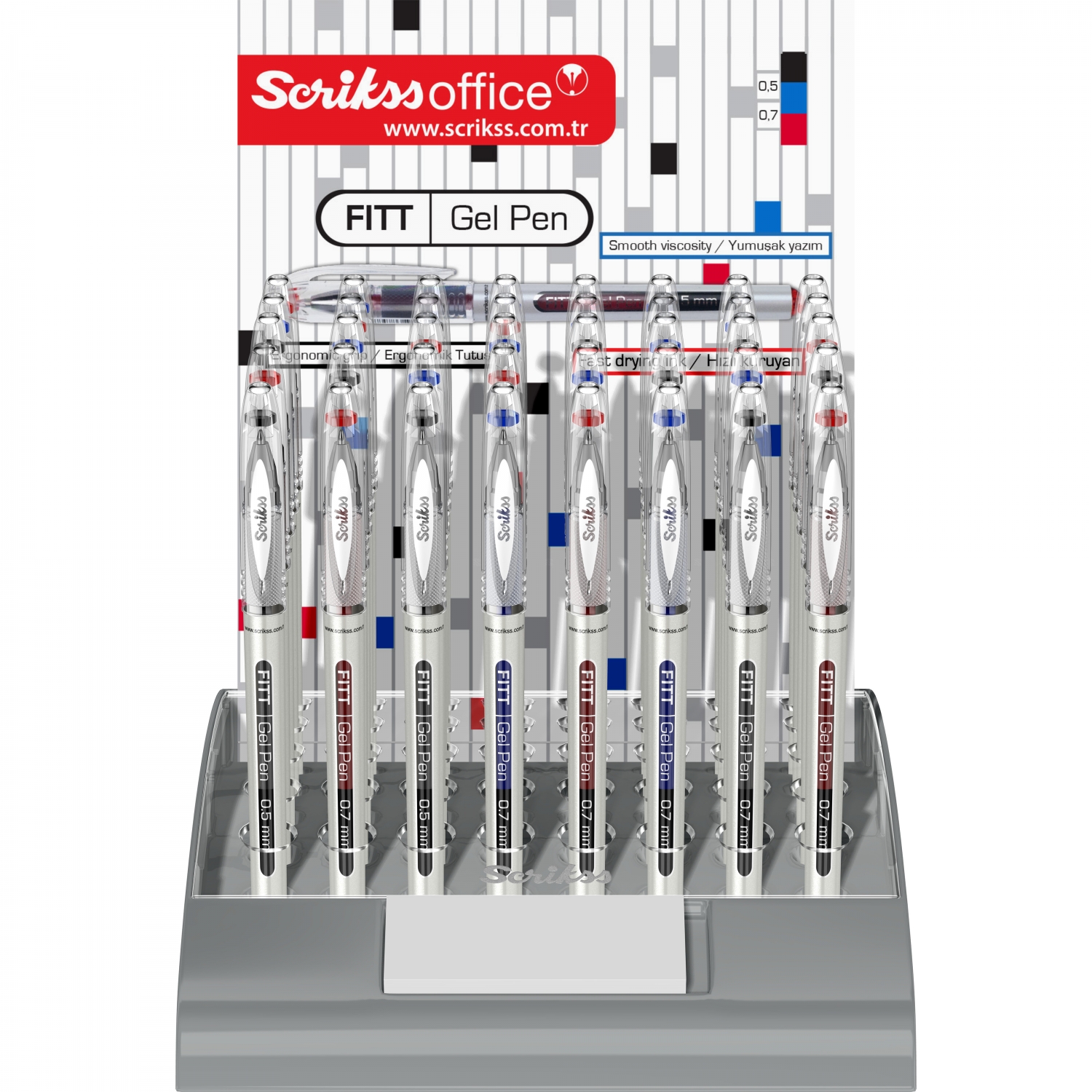 Imagine Produs Rollerball Gel Pen 0.5 Scrikss Fitt Blue