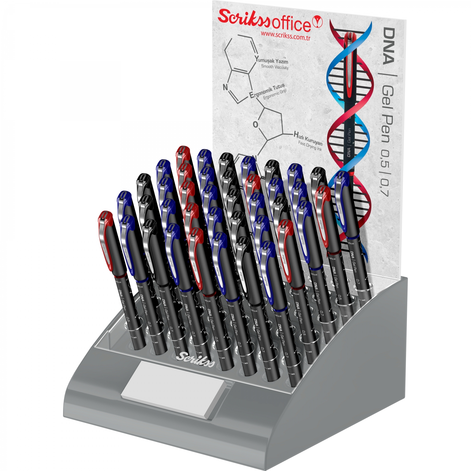 Imagine Produs Rollerball Gel Pen 0.5 Scrikss DNA Red CT