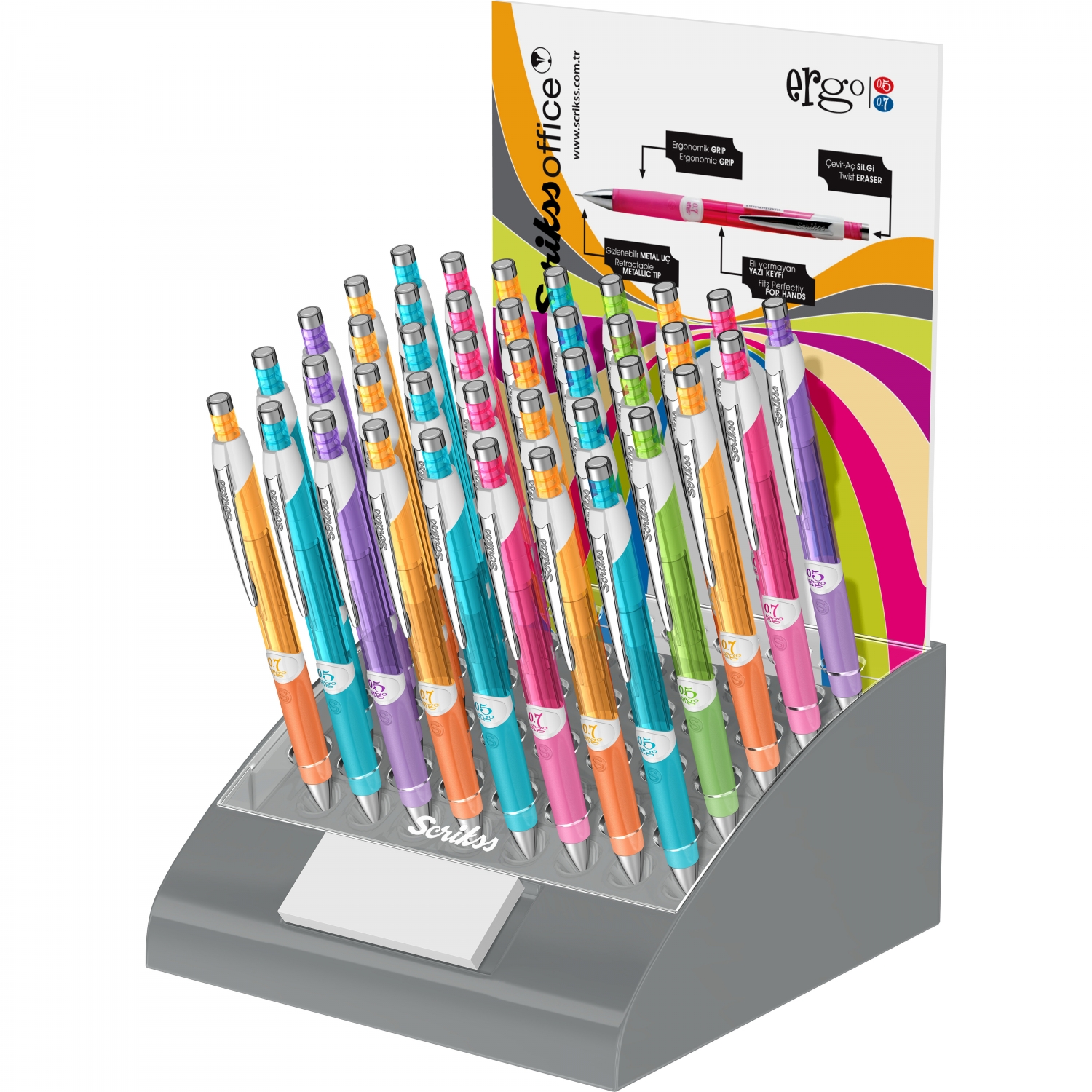 Imagine Produs Creion Mecanic 0.7 Scrikss Ergo Neon Violet CT