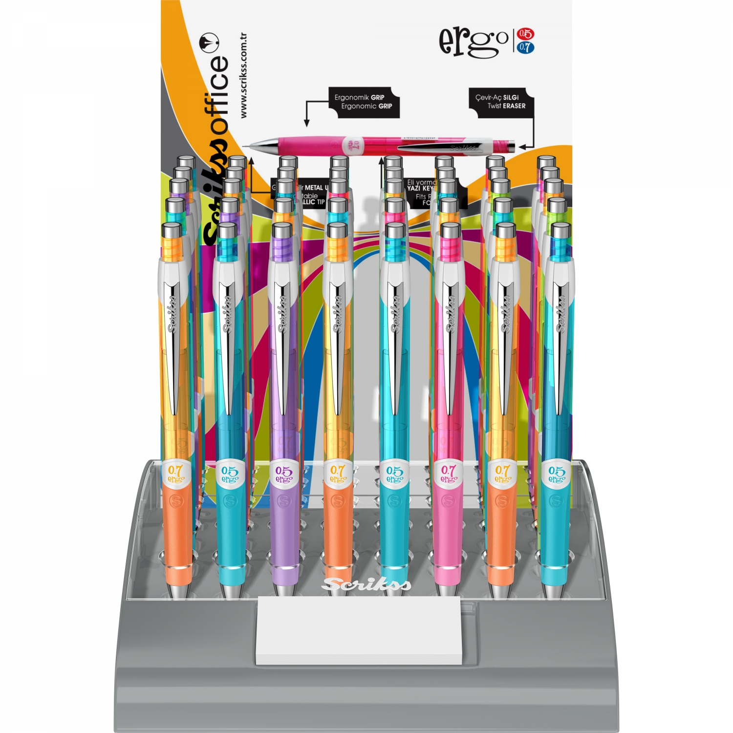 Imagine Produs Creion Mecanic 0.5 Scrikss Ergo Neon Orange CT