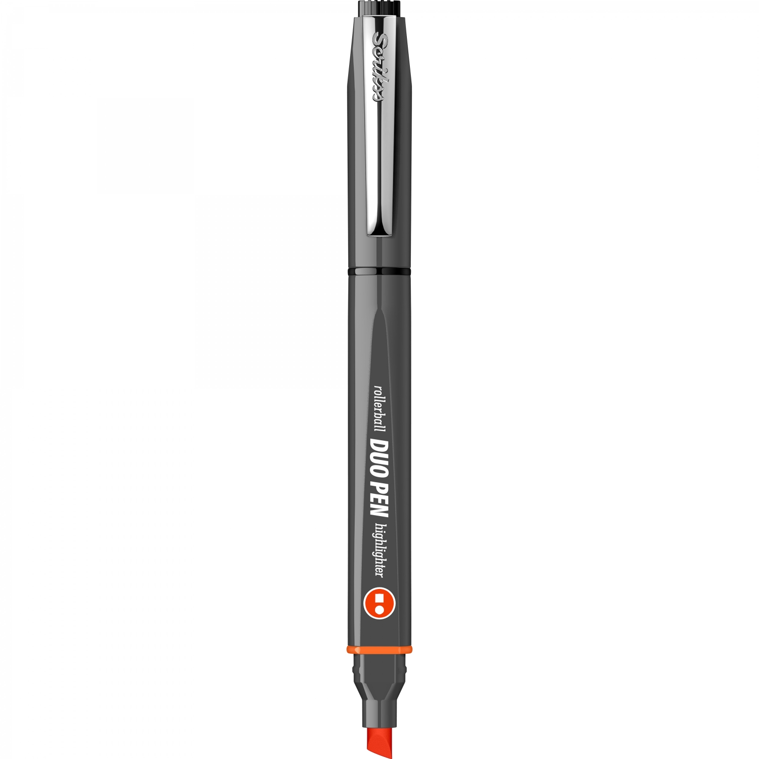Imagine Produs Duo Pen Roller - Textmarker Scrikss Duo Pen Grey - Black-Orange