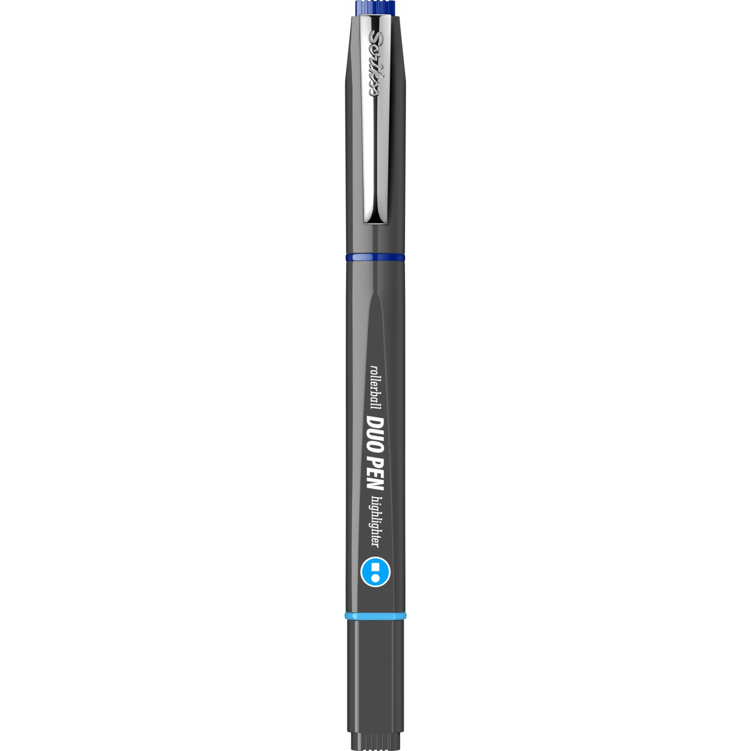 Imagine Produs Duo Pen Roller - Textmarker Scrikss Duo Pen Grey - Blue-Blue