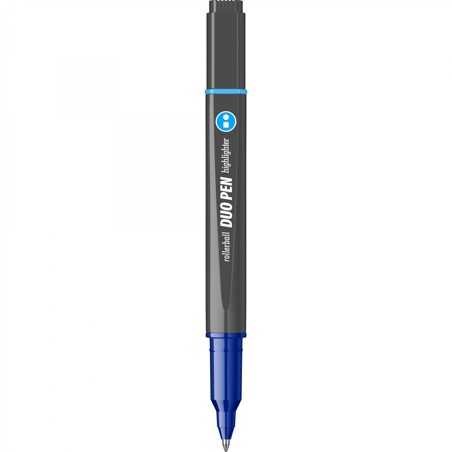 Imagine Produs Duo Pen Roller - Textmarker Scrikss Duo Pen Grey - Blue-Blue