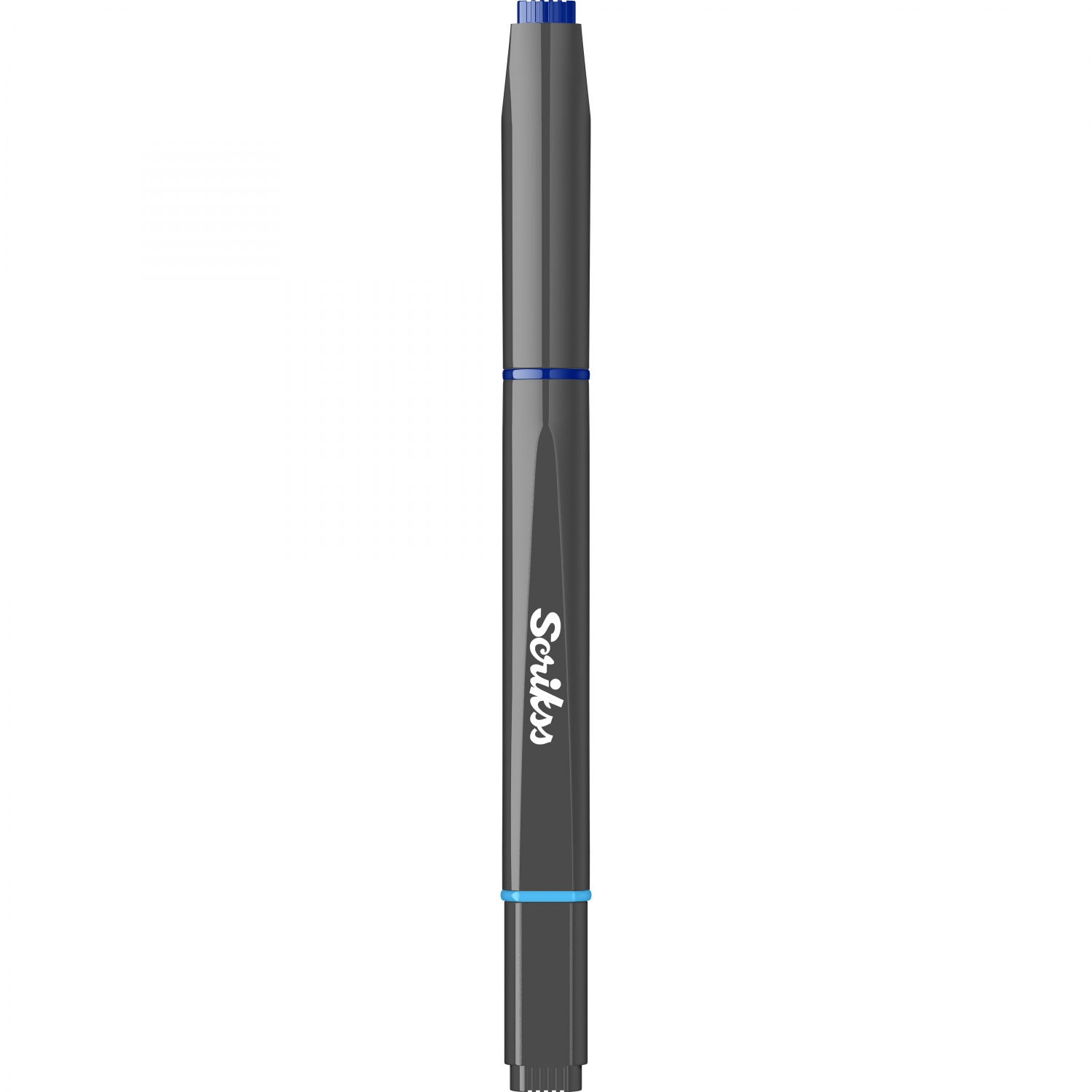Imagine Produs Duo Pen Roller - Textmarker Scrikss Duo Pen Grey - Blue-Blue
