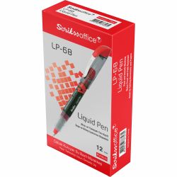 Liner 0.5 Scrikss Liquid Pen LP-68 Red CT