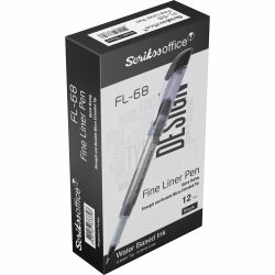 Fineliner 0.3 Scrikss Fine Liner FL-68 Black CT