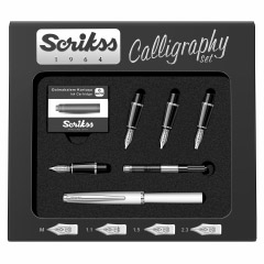 Set Caligrafie Scrikss Calligraphy Set M - 1.1 - 1.5 - 2.3 White CT
