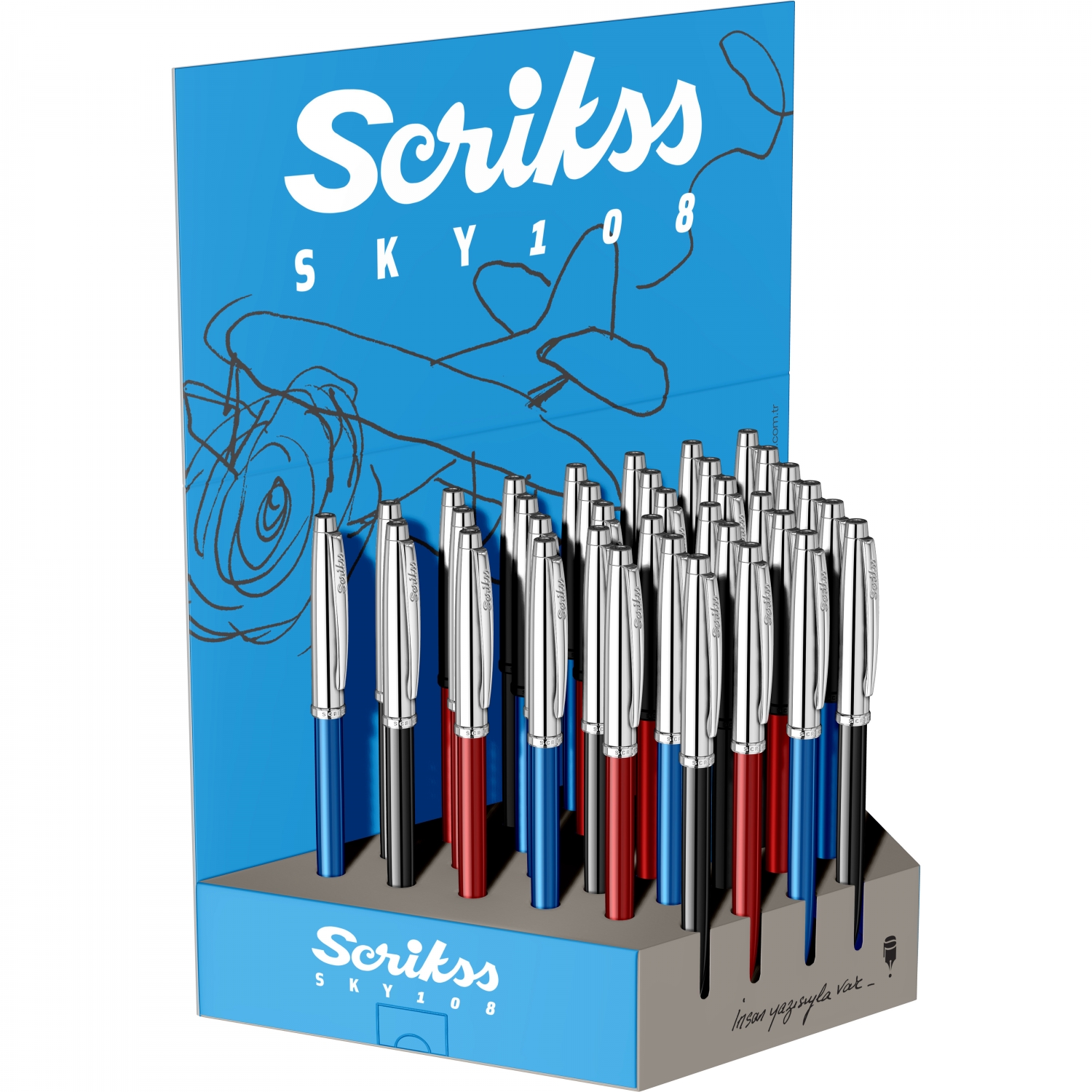 Imagine Produs Pix Scrikss 108 Sky Blue Chrome CT