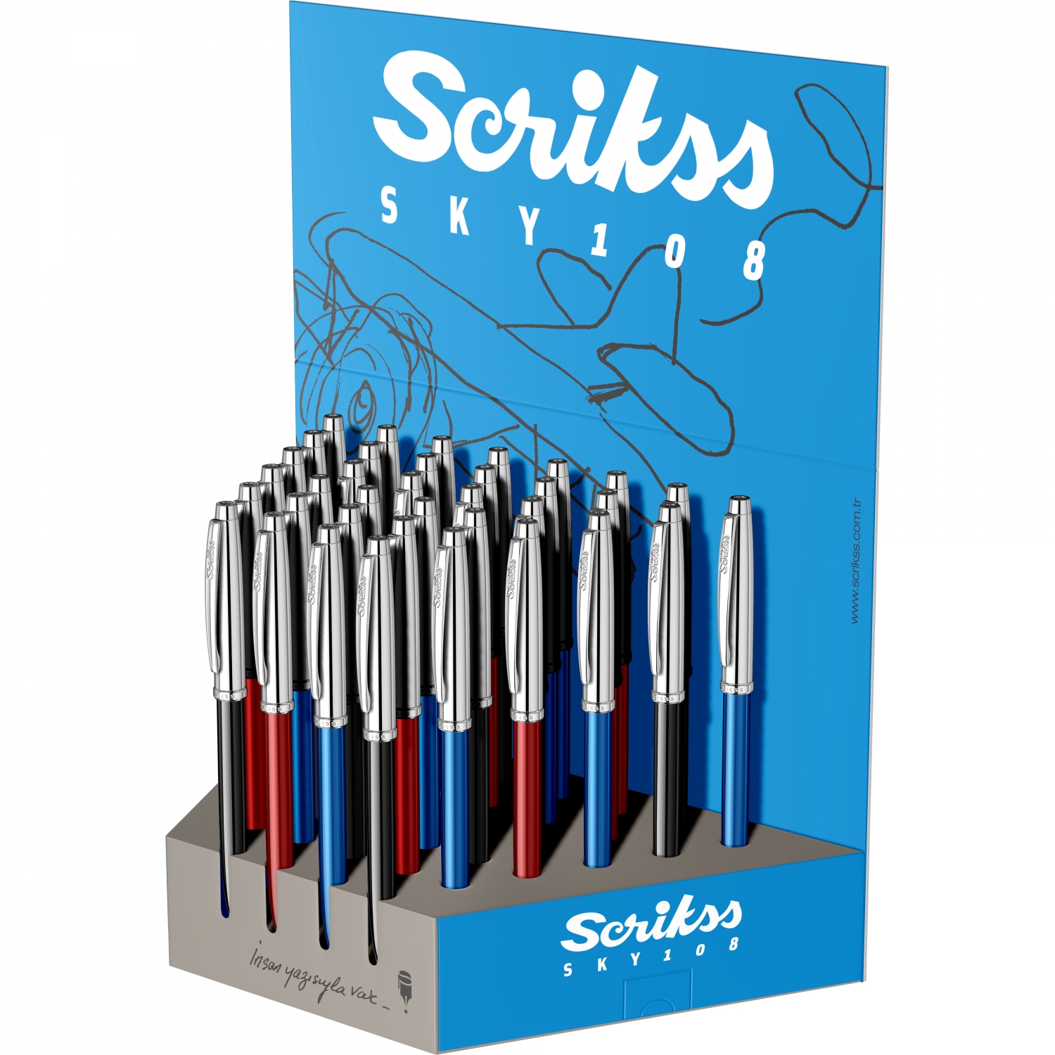 Imagine Produs Pix Scrikss 108 Sky Blue Chrome CT