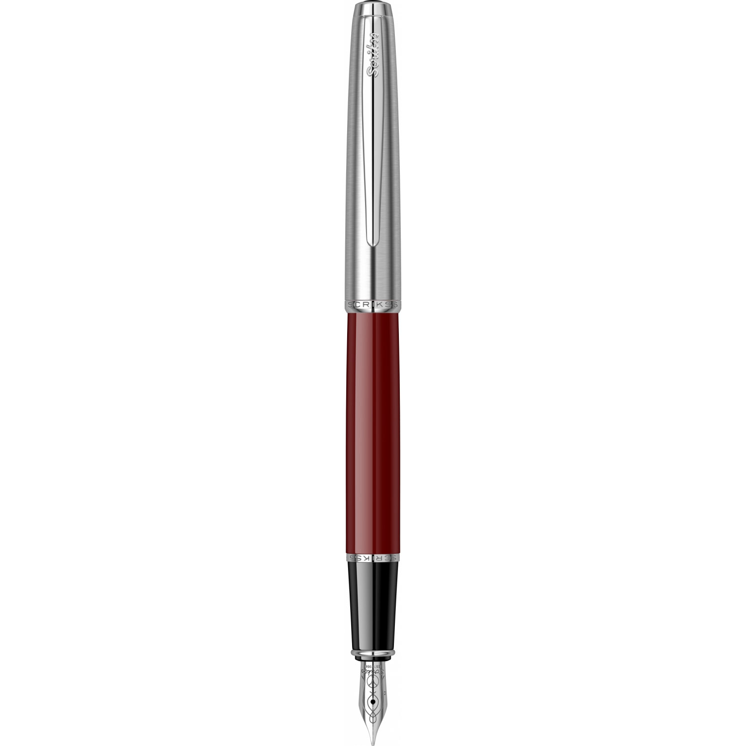 Imagine Produs Stilou Scrikss Metropolis 78 Burgundy Chrome CT