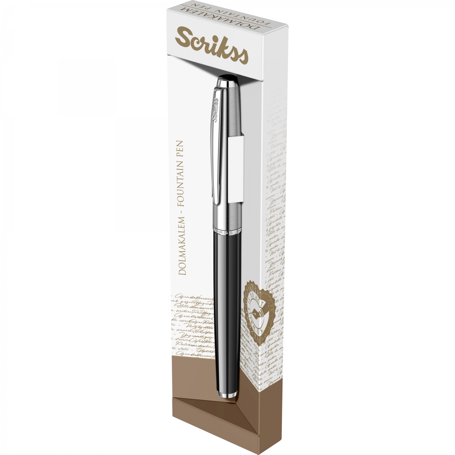 Imagine Produs Stilou Scrikss Metropolis 78 Black Chrome CT