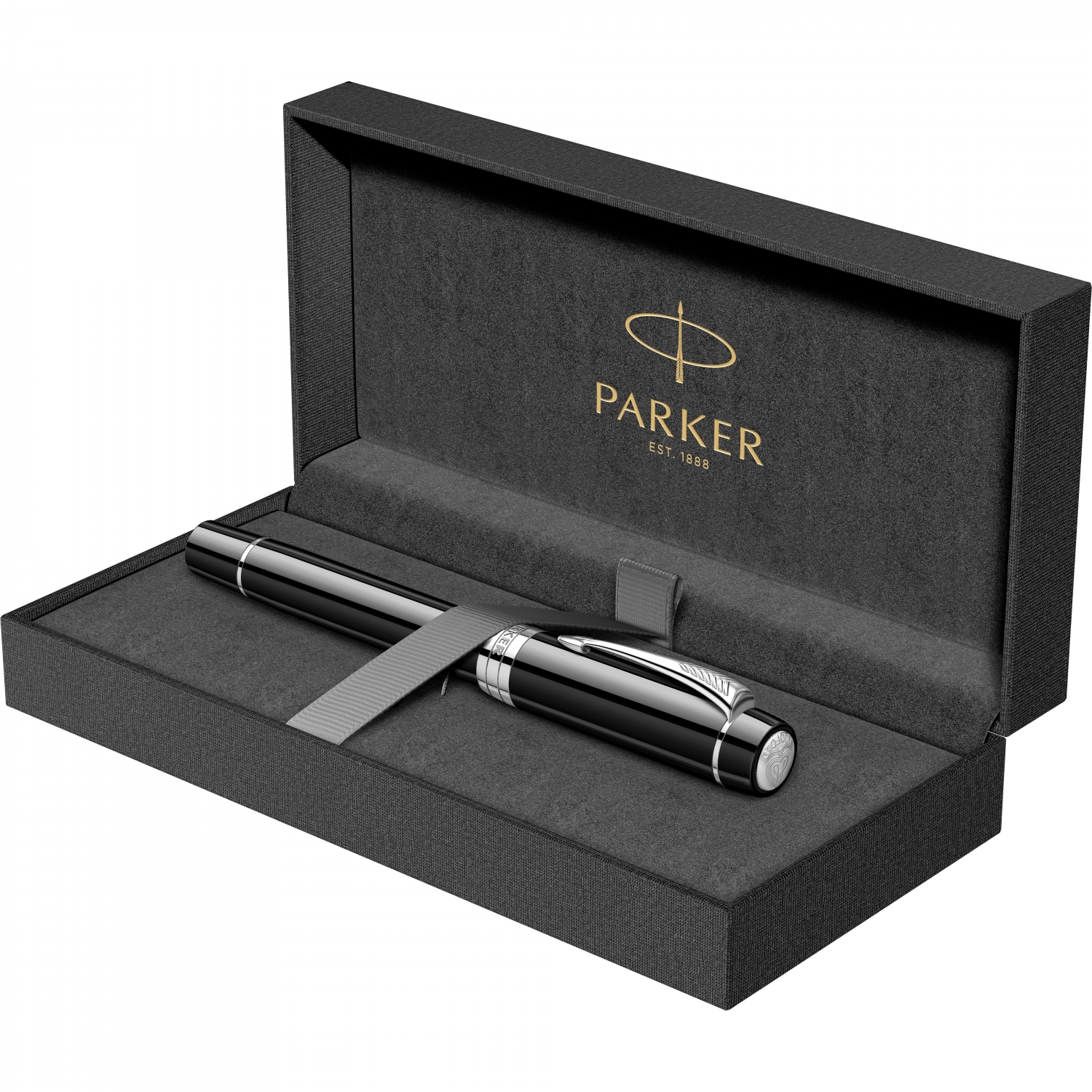 Imagine Produs Stilou Centennial Size 18k Nib Parker Duofold Royal Classic Black PDT