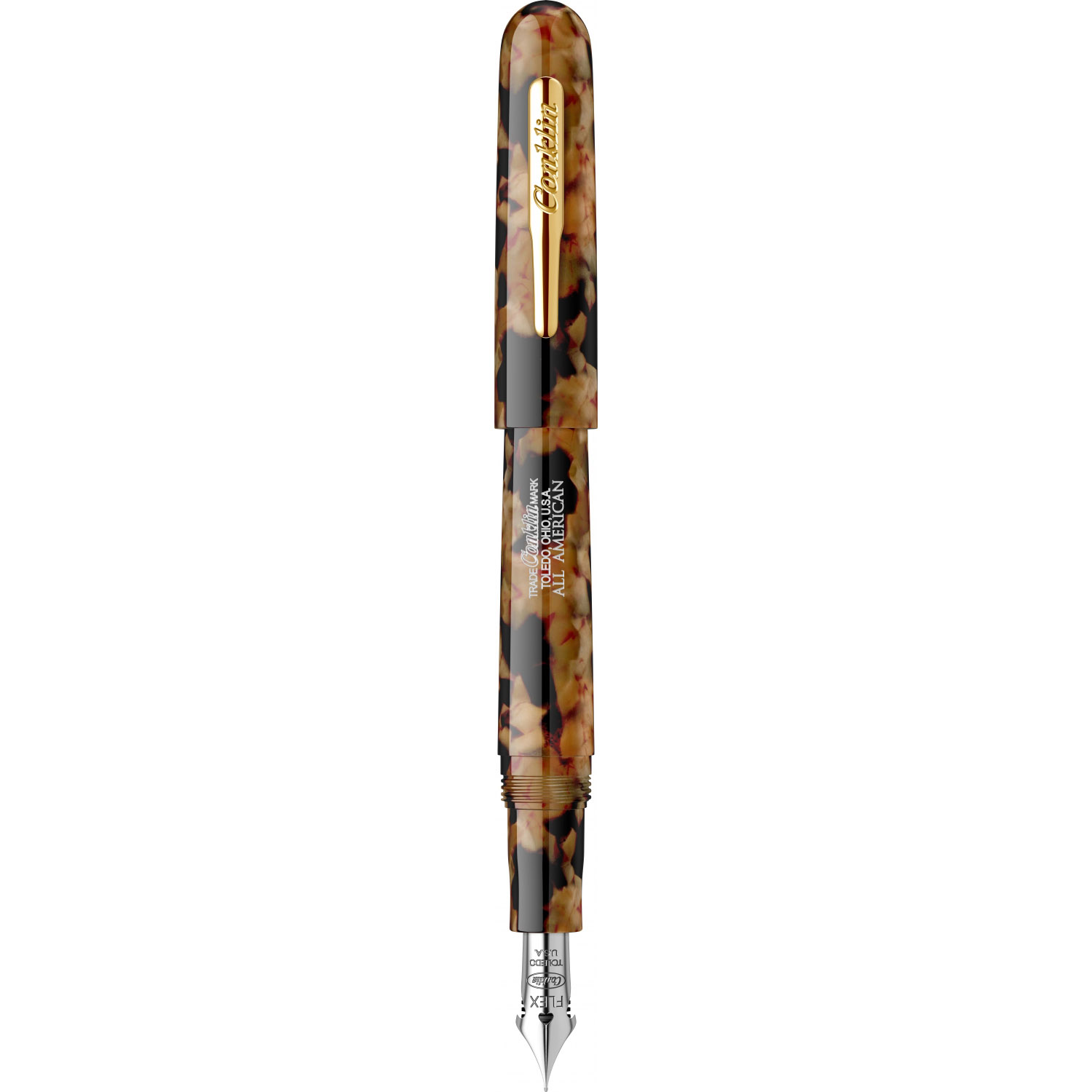 Imagine Produs Stilou Omniflex Nib Conklin All American Tortoiseshell GT