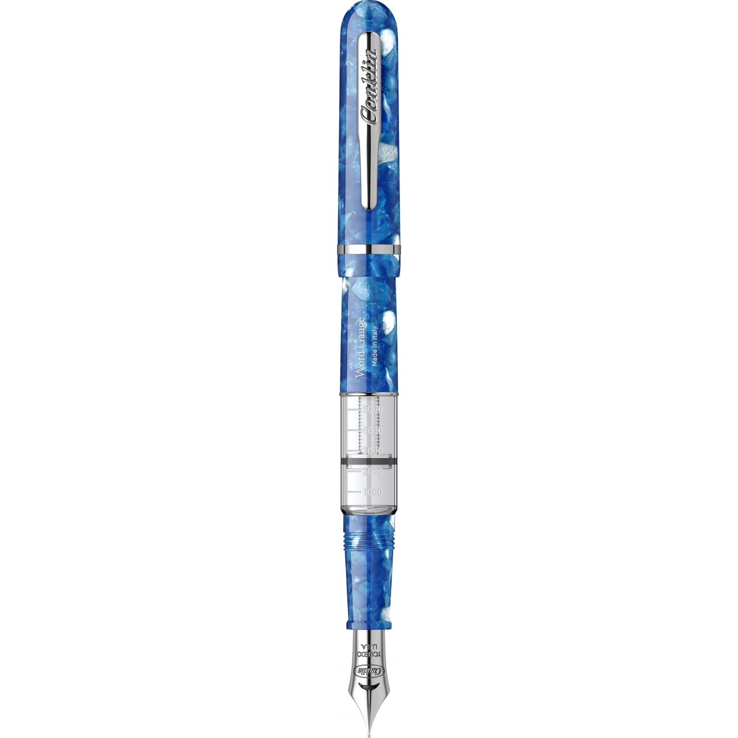 Imagine Produs Stilou Conklin Heritage Word Gauge Blue CT