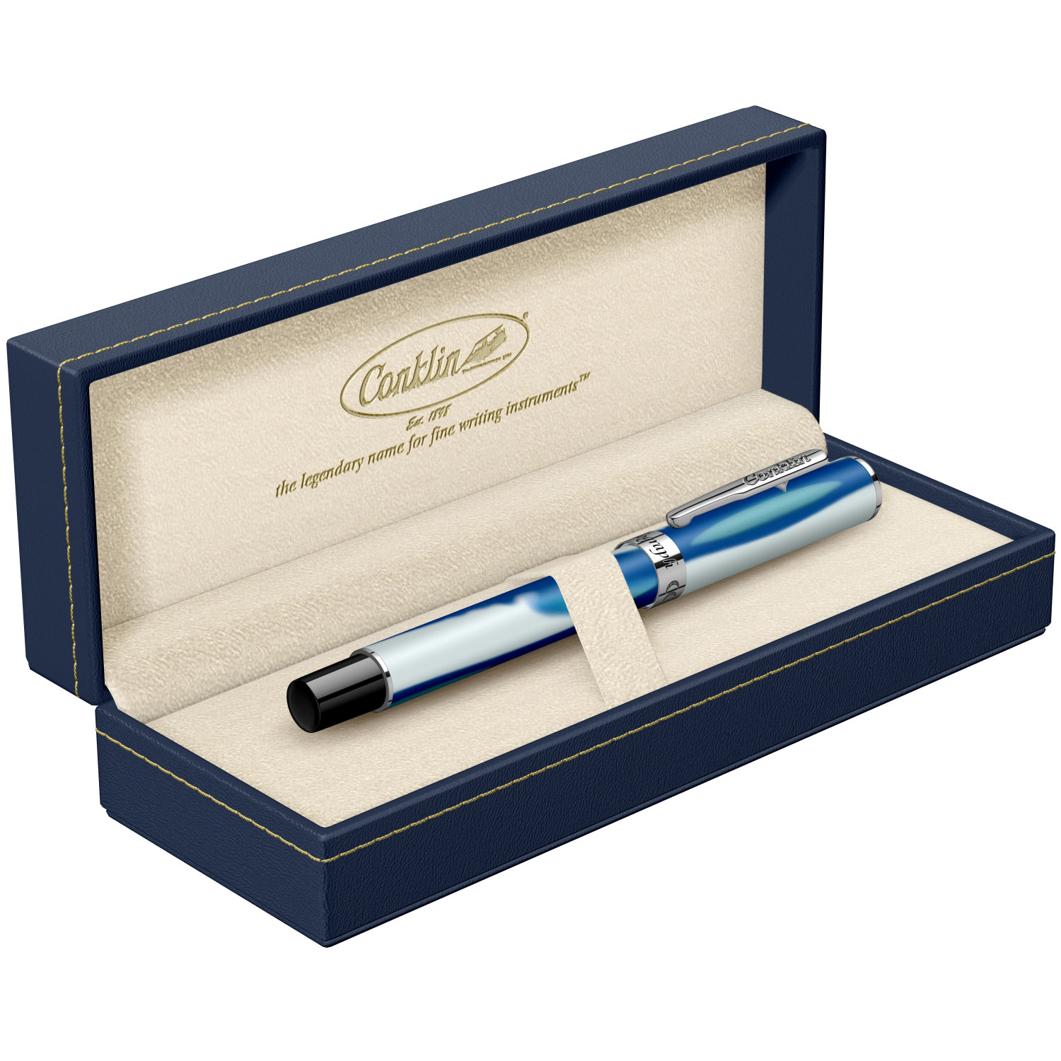 Imagine Produs Stilou Omniflex Nib Conklin Stylograph Matte Arctic Blue CT