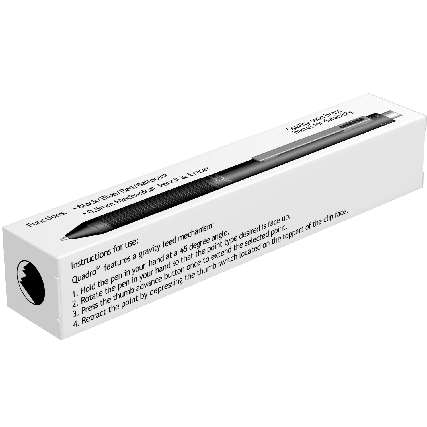 Imagine Produs Quatro Pen 0.5 Monteverde USA Quadro Brass BT