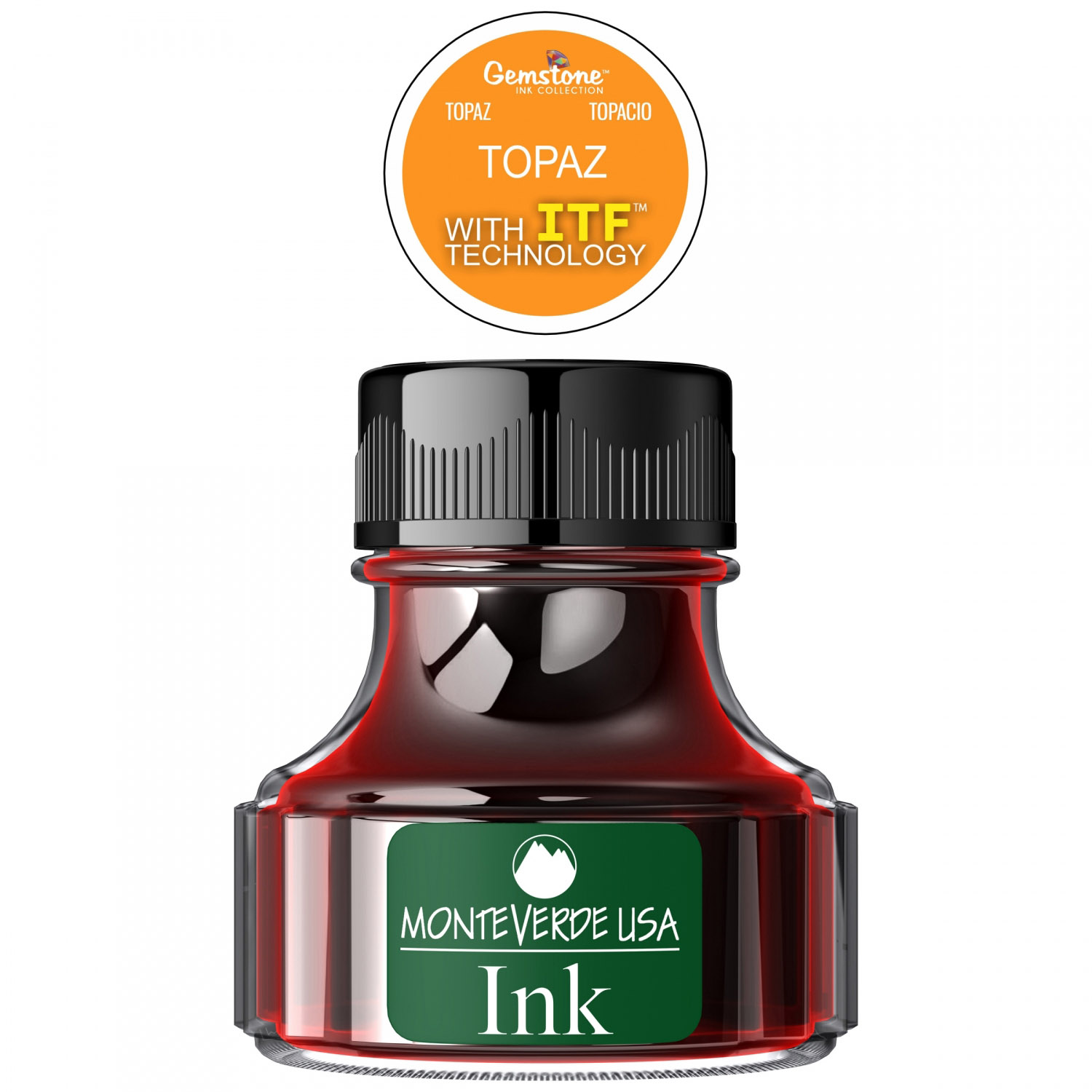 Imagine Produs Calimara Cerneala 90 ml Monteverde USA Gemstone Topaz 