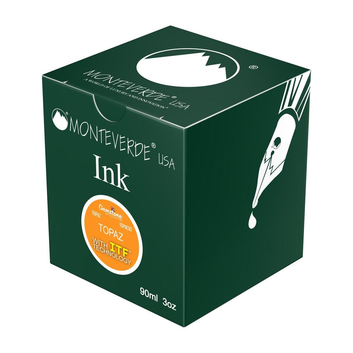 Imagine Produs Calimara Cerneala 90 ml Monteverde USA Gemstone Topaz 