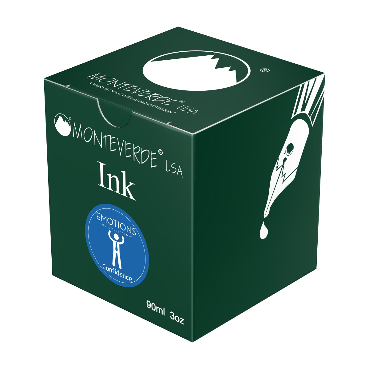 Imagine Produs Calimara Cerneala 90 ml Monteverde USA Emotions Confidence Blue