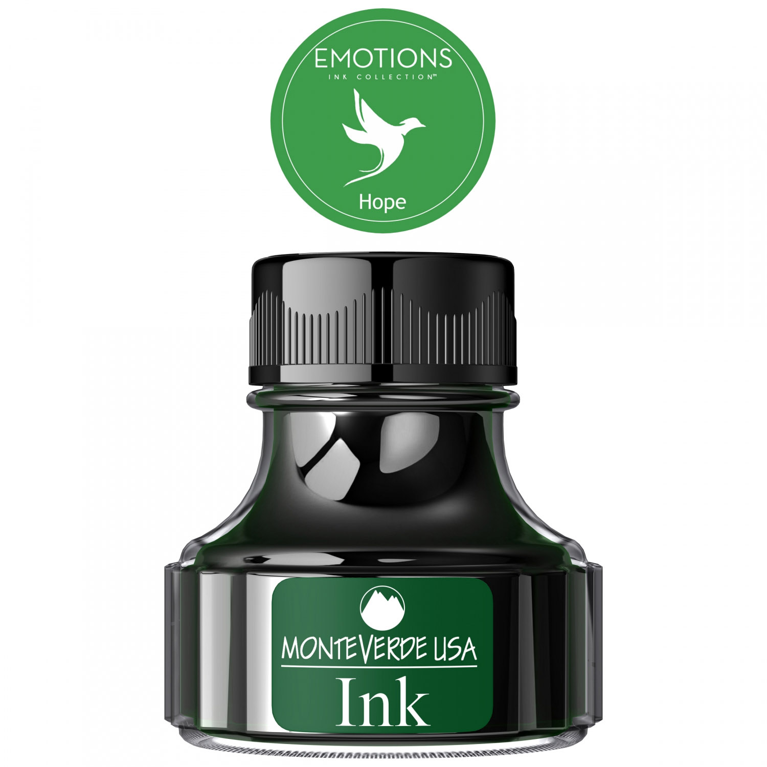 Imagine Produs Calimara Cerneala 90 ml Monteverde USA Emotions Hope Green 