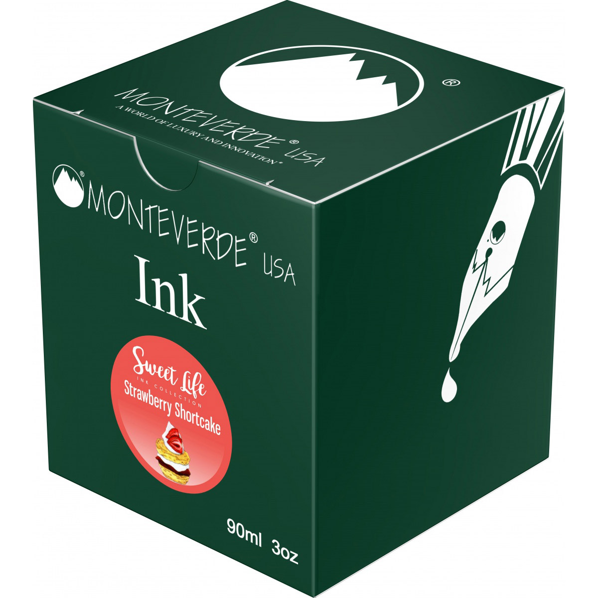 Imagine Produs Calimara Cerneala 90 ml Monteverde USA Sweet Life Strawberry Shortcake 