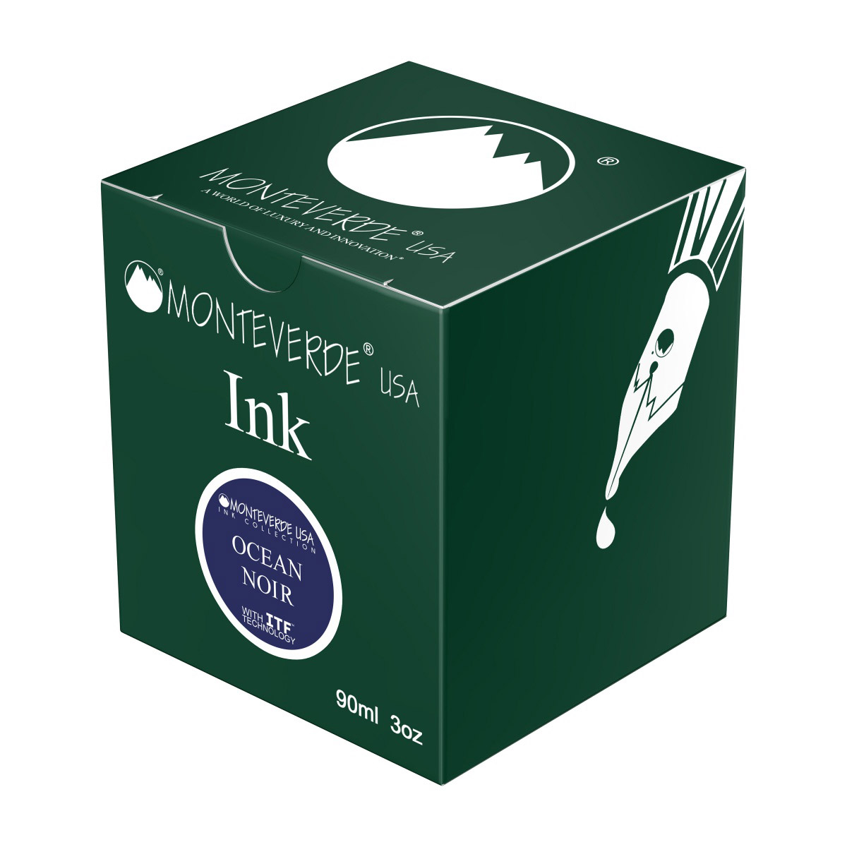 Imagine Produs Calimara Cerneala 90 ml Monteverde USA Noir Ocean