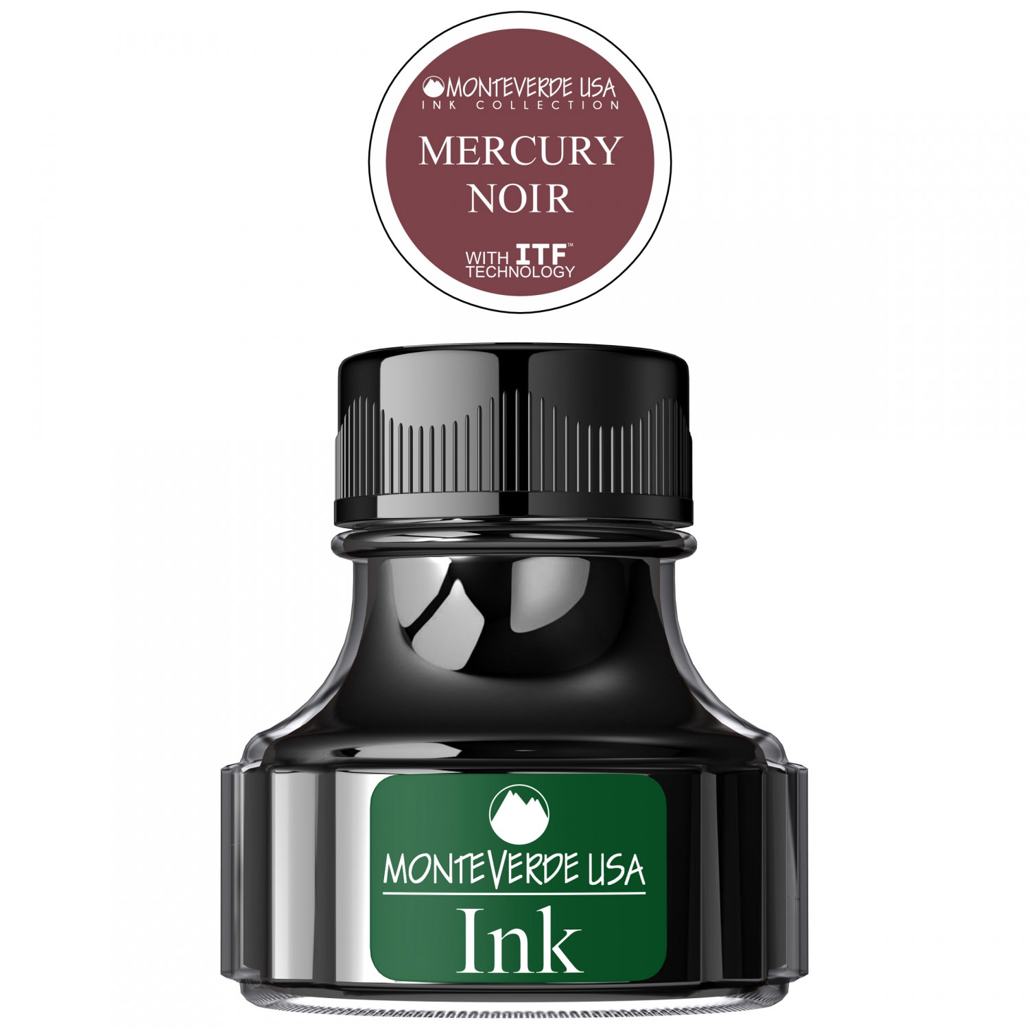 Imagine Produs Calimara Cerneala 90 ml Monteverde USA Noir Mercury 