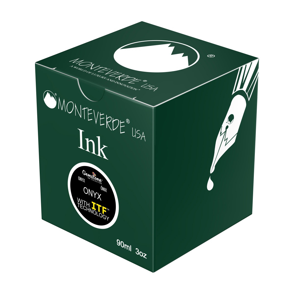 Imagine Produs Calimara Cerneala 90 ml Monteverde USA Gemstone Onyx