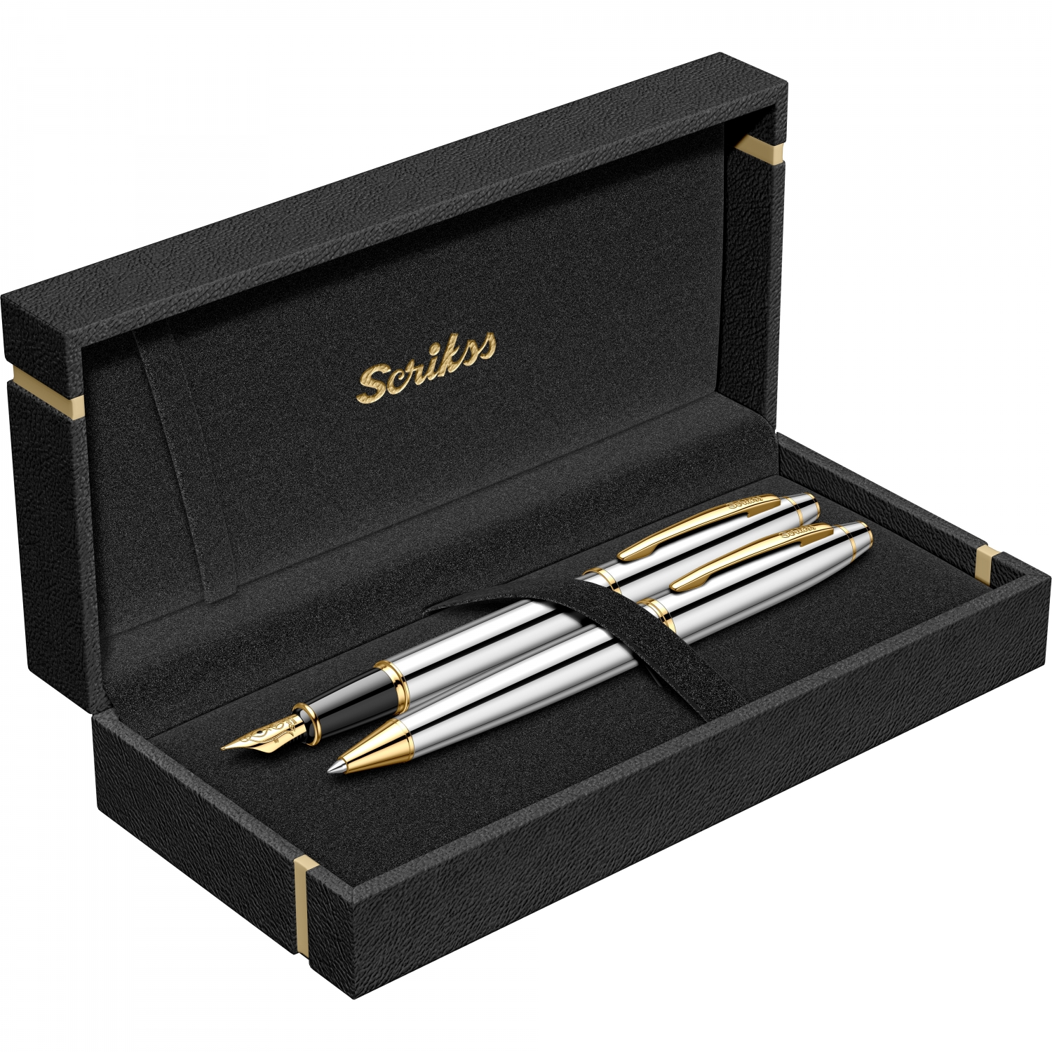 Imagine Produs Set Stilou + Pix Scrikss Noble 35 Chrome GT